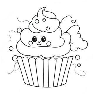 Page A Colorier Patisserie De Cupcake Delicieux 7065-5749