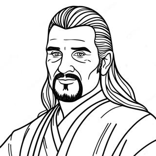 Qui Gon Jinn Pages À Colorier