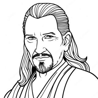 Page A Colorier Qui Gon Jinn 70753-58483