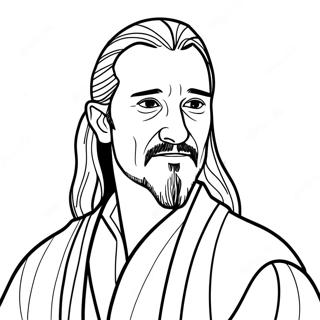 Page A Colorier Qui Gon Jinn 70753-58484