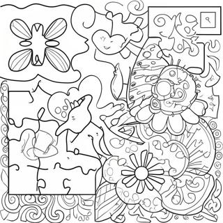 Page A Colorier Puzzle Amusant 7075-5758