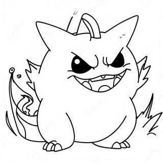 Page A Colorier Gengar Creepy 70794-58519