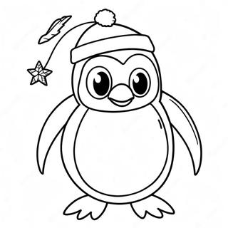 Page A Colorier Pingouin De Noel 70823-58531