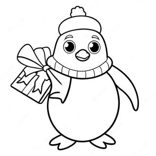 Page A Colorier Pingouin De Noel 70823-58532