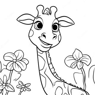 Melman Madagascar Pages À Colorier