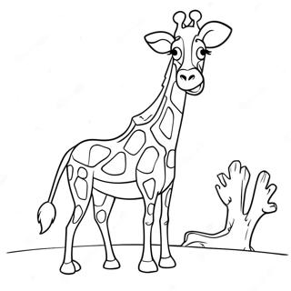 Page A Colorier De Melman La Girafe En Action 70864-58576