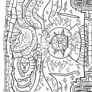 Page A Colorier Des Motifs Traditionnels Navajo 70954-58651