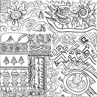 Page A Colorier Des Motifs Traditionnels Navajo 70954-58652