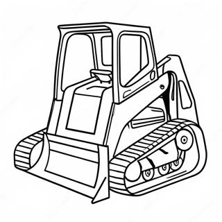 Page A Colorier De Machinerie Lourde Skid Steer 7104-5778