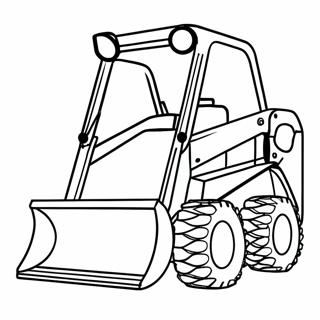 Page A Colorier De Machinerie Lourde Skid Steer 7104-5779