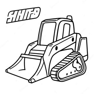 Page A Colorier De Machinerie Lourde Skid Steer 7104-5780