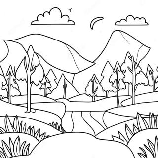 Page A Colorier Paysage Scandinave 71053-58730