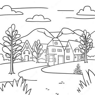 Page A Colorier Paysage Scandinave 71053-58731