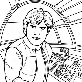 Page A Colorier De Han Solo Dans Le Faucon Millenium 71104-58769