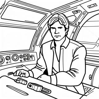 Page A Colorier De Han Solo Dans Le Faucon Millenium 71104-58770