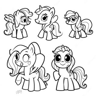 Page A Colorier Des Personnages Colores De My Little Pony 71144-58801