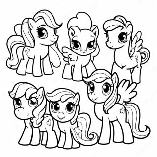 Page A Colorier Des Personnages Colores De My Little Pony 71144-58802