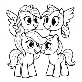 Page A Colorier Des Personnages Colores De My Little Pony 71144-58803