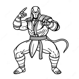 Mortal Kombat Scorpion Pages À Colorier