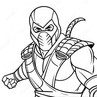 Page A Colorier Scorpion De Mortal Kombat 71153-58807