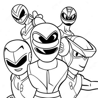 Page A Colorier De Lequipe Mighty Morphin Power Ranger 71164-58817