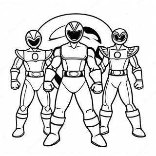 Page A Colorier De Lequipe Mighty Morphin Power Ranger 71164-58818