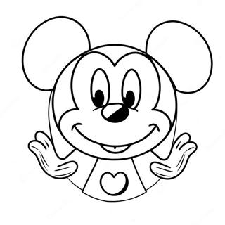 Page A Colorier Visage De Mickey Mouse 71203-58847