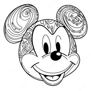 Page A Colorier Visage De Mickey Mouse 71203-58848