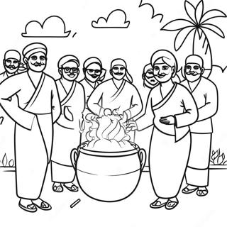 Pongal Pages À Colorier