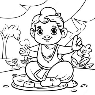 Page A Colorier De La Celebration Du Festival Pongal 71283-58904