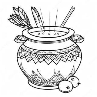 Page A Colorier De Pot Traditionnel Pongal 71284-58913