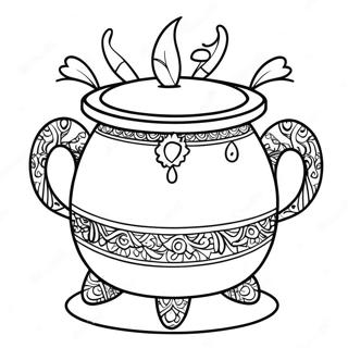 Page A Colorier De Pot Traditionnel Pongal 71284-58914