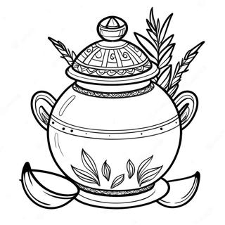 Page A Colorier De Pot Traditionnel Pongal 71284-58915