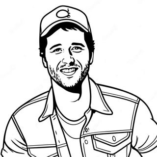 Luke Bryan Pages À Colorier