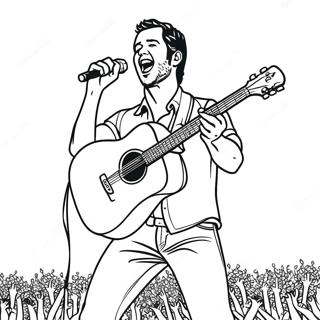 Page A Colorier De Luke Bryan En Performance Sur Scene 71294-58922