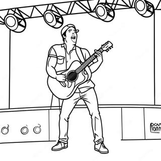 Page A Colorier De Luke Bryan En Performance Sur Scene 71294-58923