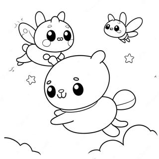 Abeille Et Puppycat Pages À Colorier