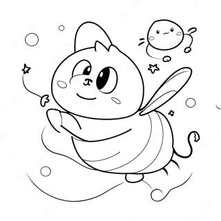 Page A Colorier De Bee Et Puppycat Volant Ensemble 71304-58940