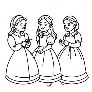 Petites Femmes Pages À Colorier