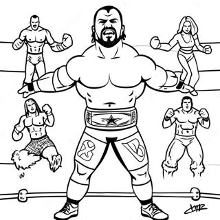 Page A Colorier Des Superstars De La Wwe En Action 71354-58972