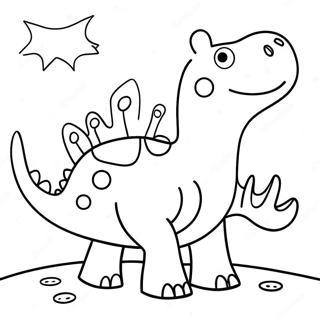 Page A Colorier De Peppa Pig Dinosaure 71393-58994