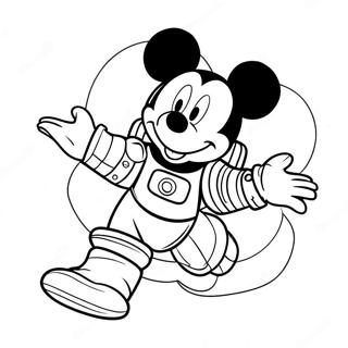 Aventure Spatiale De La Maison De Mickey Pages À Colorier