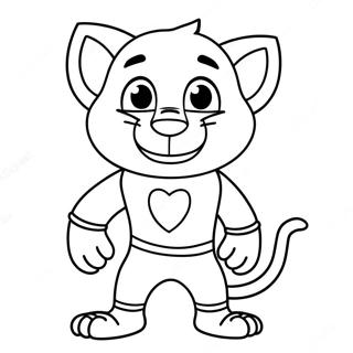 Page A Colorier De Talking Tom En Costume De Super Heros 71494-59090