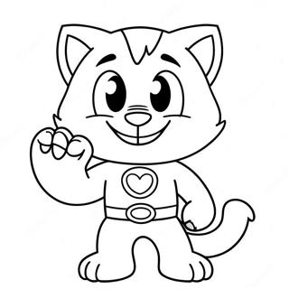 Page A Colorier De Talking Tom En Costume De Super Heros 71494-59091