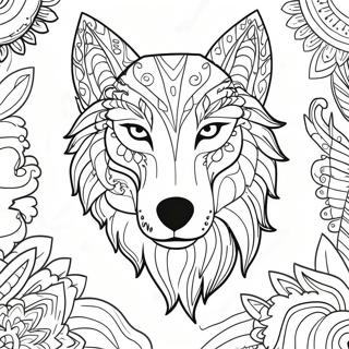 Page A Colorier De Lanimal Esprit Loup Majestueux 71514-59098