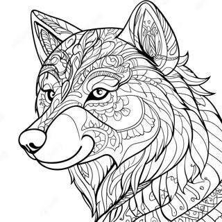 Page A Colorier De Lanimal Esprit Loup Majestueux 71514-59099