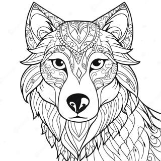 Page A Colorier De Lanimal Esprit Loup Majestueux 71514-59100