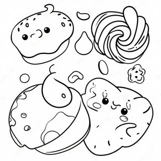 Page A Colorier De Friandises Pan Dulce Colorees 71564-59150