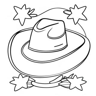 Page A Colorier De Chapeau De Cowboy Sur Le Theme De Louest 71593-59160