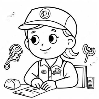 Page A Colorier De Rosie Revere Ingenieur 71633-59191